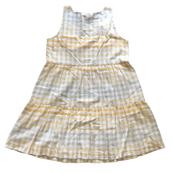 Madewell Button-Front Tiered Mini Dress